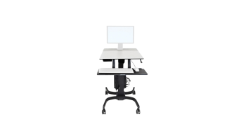 Ergotron WorkFit-C Single LD Sit-Stand Workstation (Black)