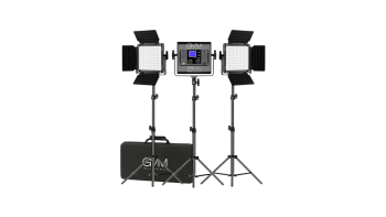 GVM 800D-RGB LED Light Panel (3-Light Kit)